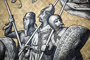 Wettin: Furstenzug wall tiles in Dresden, Germany