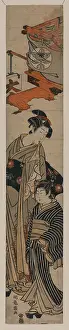 Ichimura: Two future actors before the Ichimura-za Theater