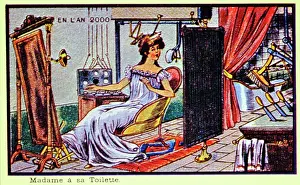 Toilette: future, vision In the year 2000, The Lady making