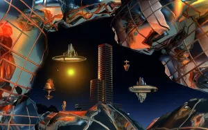 Solar: A futuristic city complex built into the asteroid belt