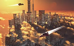 Orbital: A futuristic city using anti-gravity technology