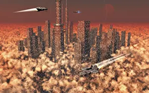 Orbital: A futuristic city using anti-gravity technology