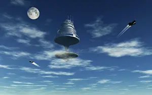 Orbital: A futuristic city using anti-gravity technology