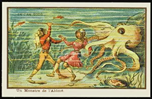 Seabed: Futuristic encounter with an octopus