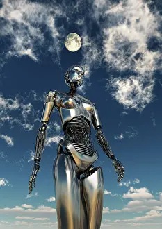 Mechanical: A futuristic highly advanced android robot
