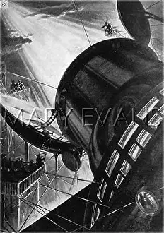 Projectors: Futuristic machine designed for signalling into space