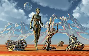 Anthropomorphic: Futuristic transhumans, part machine & part organic biology
