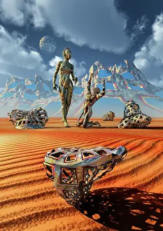 Anthropomorphic: Futuristic transhumans, part machine & part organic biology