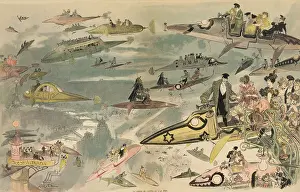 Limousines: Futuristic view of air travel over Paris ?
