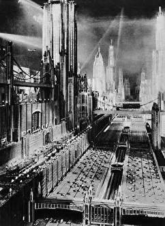 Futuristic view of New York