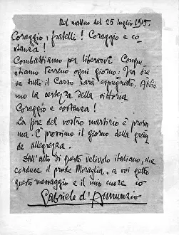 D Annunzio: Gabriel D'Annunzio