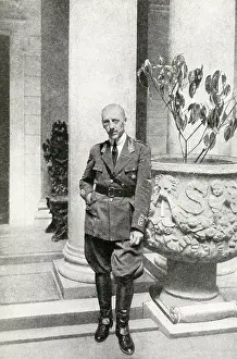 Gabriele: Gabriele D'Annunzio, Italian author, as President of Fiume