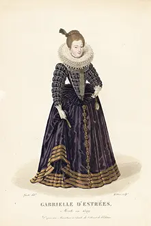Lattice: Gabrielle d'Estrees, mistress of King Henry