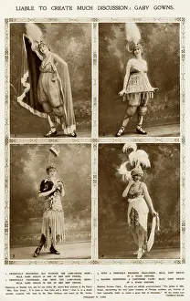 Toque: Gaby Deslys and her gowns by Drian 1913