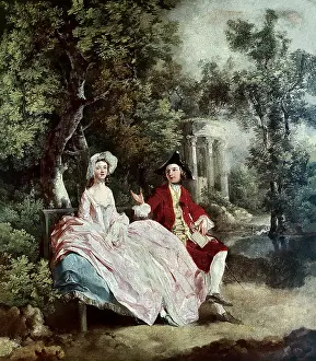 Burr: GAINSBOROUGH, Conversation in a Park