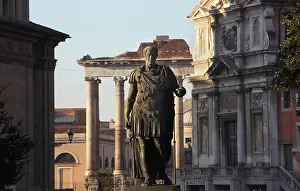 Patina: Gaius Julius Caesar, Forum, Rome, Italy