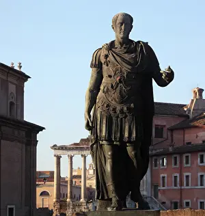 Patina: Gaius Julius Caesar, Forum, Rome, Italy