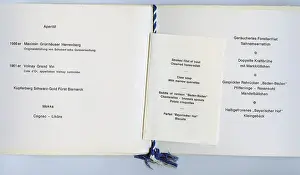 Menus: Gala evening of the Lufthansa