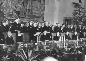 Manchuria: Galeazzo Ciano holds a speech on the extension of the An