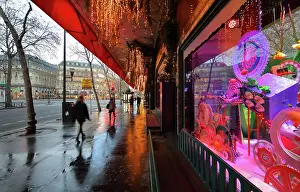 Haussmann: Galeries Lafayette Christmas windows, Paris, France