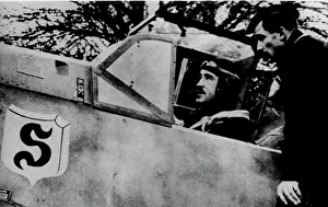 Galland: Galland, Adolf in his Bf 109E