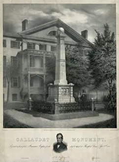 Gallaudet: Gallaudet monument