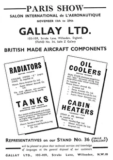 Heaters: Gallay Aeroplane Radiators & Cabin Heaters