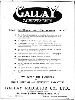 Gallay: Gallay Aeroplane Radiators & Sheet Metal Work