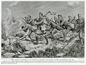 Redoubt: Gallipoli piper, First World War