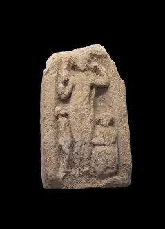 Attendant: Gallo-Roman sculpture, Musee du Pays Chatillonnais, Chatillon-sur-Seine, Burgundy, France