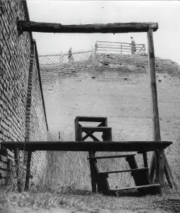 Theresienstadt: Gallows at former Theresienstadt concentration camp