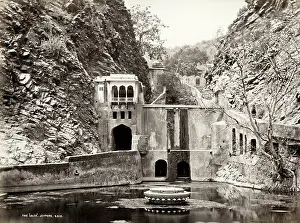 Consists: Galtaji, bathing pool, Jaipur, India
