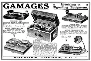Gamages: Gamages Buzzer Telegraph Set & Morse Signalling Apparatus