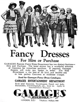 Gamages Fancy Dress advertisement