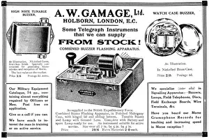 Gamages: Gamages Field Telegraph Instruments 1917