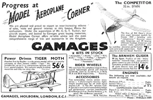 A.w.gamage: Gamages Model Aircraft Corner