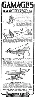 A.w.gamage: Gamages - The Premier House For Model Aeroplanes