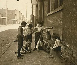 Craps: Game of Craps. Cincinnati, Ohio. Aug. 1908