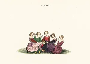 Guessing: Game of hot cockles, 14th century