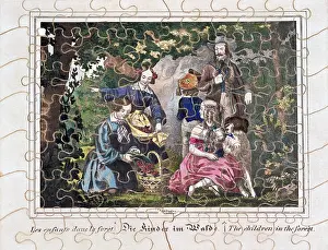 Jigsaw: game, jigsaw puzzle, The Children in the Forest