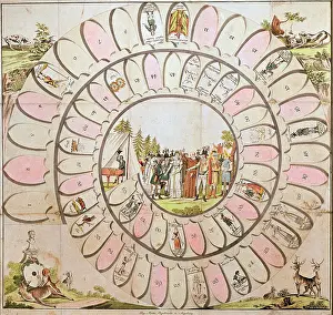 Freischuetz: game, parlour games, Der Freischuetz, etching