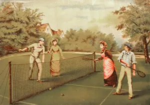 Doubles: A game of tennis doubles