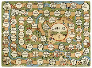 Topographic: games, board game, Deutschlandreise (Germany
