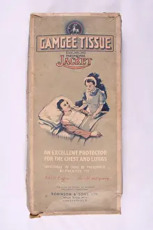 2488: Gamgee tissue packaging, nurse with patient