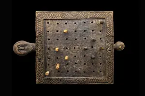Roskilde: Gaming board, Viking Ship Museum, Roskilde, Denmark