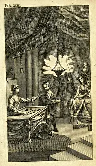 Curtains: Gaming table at a club