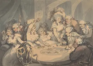 Georgiana: A Gaming Table at Devonshire House, 1791, Pen
