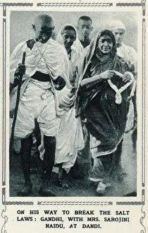 Dandi: Gandhi breaking the Salt Laws
