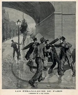 Gang attack in a Paris street