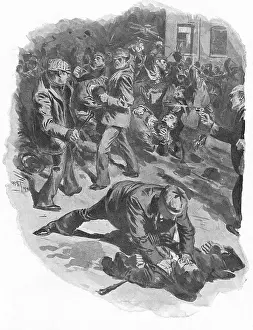 Chaotic: Gang fight in London
